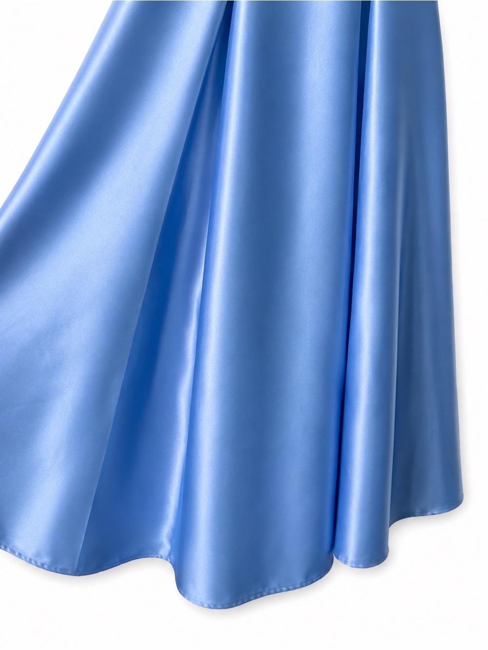 Adrianna Papell 👑🩵✨ Cinderella Blue Mikado Tea Length Midi Dress Old Money - Picture 5 of 16